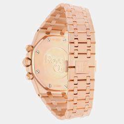 Pre Owned Audemars Piguet Royal Oak 26320OR.OO.1220OR.01 Automatic Black 18k rose gold Men's Wristwatch 41 mm
