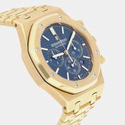 Pre Owned Audemars Piguet Royal Oak 26320BA.OO.1220BA.02 Automatic Blue 18k yellow gold Men's Wristwatch 41 mm