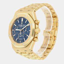 Pre Owned Audemars Piguet Royal Oak 26320BA.OO.1220BA.02 Automatic Blue 18k yellow gold Men's Wristwatch 41 mm