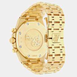 Pre Owned Audemars Piguet Royal Oak 26320BA.OO.1220BA.02 Automatic Blue 18k yellow gold Men's Wristwatch 41 mm