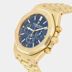 Pre Owned Audemars Piguet Royal Oak 26320BA.OO.1220BA.02 Automatic Blue 18k yellow gold Men's Wristwatch 41 mm