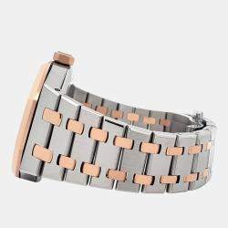 Pre Owned Audemars Piguet Royal Oak 15450SR Automatic Silver 18k Rose Gold Stainless Steel Men's Wristwatch 37 mm