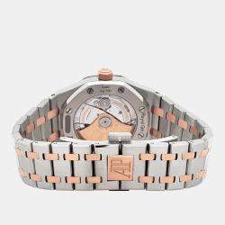 Pre Owned Audemars Piguet Royal Oak 15450SR Automatic Silver 18k Rose Gold Stainless Steel Men's Wristwatch 37 mm