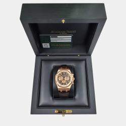 Pre Owned Audemars Piguet Royal Oak 26331OR Automatic Brown 18k Rose Gold Men's Wristwatch 41 mm