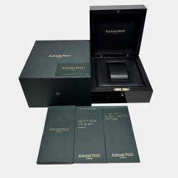 Pre Owned Pre-Owned Audemars Piguet Royal Oak 15410BC.GG.1224BC.01 Blue Automatic 18k White Gold Men's Wristwatch 41 mm