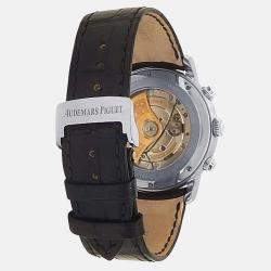 Pre Owned Audemars Piguet Jules 26100BC.OO.D002CR.01 Automatic White Dial 18k White Gold Men's Wristwatch 41mm