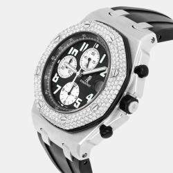 Pre Owned Audemars Piguet Royal Oak Offshore 25940SK.OO.D002CA.01 Automatic Chronograph Black Dial Stainless Steel Men's Wristwatch 42 mm