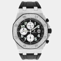 Pre Owned Audemars Piguet Royal Oak Offshore 25940SK.OO.D002CA.01 Automatic Chronograph Black Dial Stainless Steel Men's Wristwatch 42 mm
