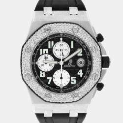 Pre Owned Audemars Piguet Royal Oak Offshore 25940SK.OO.D002CA.01 Automatic Chronograph Black Dial Stainless Steel Men's Wristwatch 42 mm