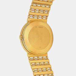 Pre Owned Audemars Piguet Moonphase 25588BA Automatic Champagne Dial 18k Yellow Gold Men's Wristwatch 33mm