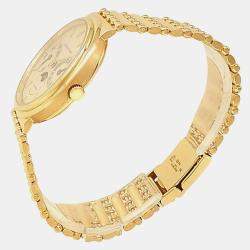 Pre Owned Audemars Piguet Moonphase 25588BA Automatic Champagne Dial 18k Yellow Gold Men's Wristwatch 33mm