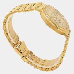 Pre Owned Audemars Piguet Moonphase 25588BA Automatic Champagne Dial 18k Yellow Gold Men's Wristwatch 33mm