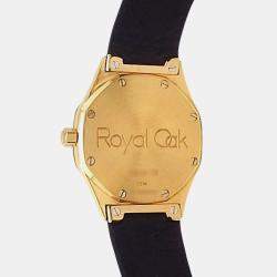 Pre Owned Audemars Piguet Royal Oak Automatic White Dial 18k Yellow Gold Men's Wristwatch 36 mm