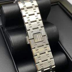 Pre Owned Audemars Piguet Royal Oak 50th Anniversary 26240ST.OO.1320ST.03 Automatic Chronograph Silver Dial Stainless Steel Men's Wristwatch 41mm