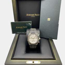 Pre Owned Audemars Piguet Royal Oak 50th Anniversary 26240ST.OO.1320ST.03 Automatic Chronograph Silver Dial Stainless Steel Men's Wristwatch 41mm