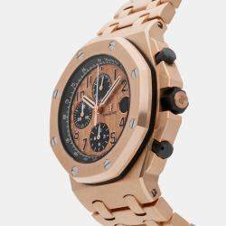 Pre Owned Pre-Owned Audemars Piguet Royal Oak Offshore Chronograph 26470OR.OO.1000OR.01 Pink 18k Rose Gold Men's Wristwatch 42 MM