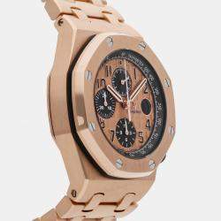 Pre Owned Pre-Owned Audemars Piguet Royal Oak Offshore Chronograph 26470OR.OO.1000OR.01 Pink 18k Rose Gold Men's Wristwatch 42 MM