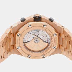 Pre Owned Pre-Owned Audemars Piguet Royal Oak Offshore Chronograph 26470OR.OO.1000OR.01 Pink 18k Rose Gold Men's Wristwatch 42 MM