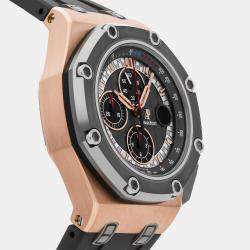 Pre Owned Pre-Owned Audemars Piguet Royal Oak Offshore Michael Schumacher Limited Edition 26568OM.OO.A004CA.01 Grey Automatic 18k Rose Gold Men's Wristwatch 44 mm
