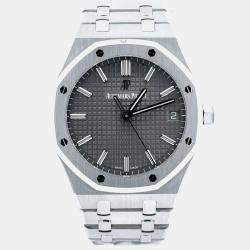 Pre Owned Audemars Piguet Royal Oak 15500ST.OO.1220ST.02 Grey Stainless Steel Automatic Men's Watches 41mm