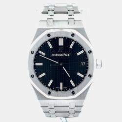 Pre Owned Audemars Piguet Royal Oak 15500ST.OO.1220ST.03 Black Stainless Steel Automatic Men's Watches 41mm