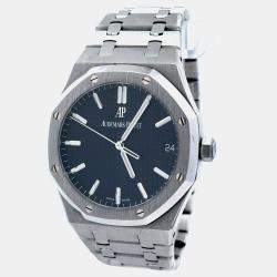 Pre Owned Audemars Piguet Royal Oak 15500ST.OO.1220ST.03 Black Stainless Steel Automatic Men's Wristwatch 41mm