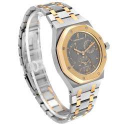 Audemars Piguet Grey 18K Yellow Gold And Stainless Steel Royal Oak 5730 Men's Wristwatch 36 MM
