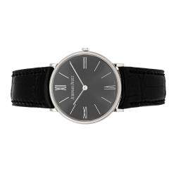 Pre Owned Audemars Piguet Grey Platinum Jules Audemars 14667PT.OO.A001CR.01 Men's Wristwatch 32 MM