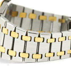 Audemars Piguet Gray Yellow Gold, and Stainless Steel Royal Oak Quartz Men's Wristwatch 33 mm