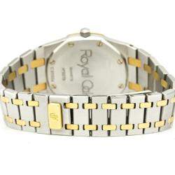 Audemars Piguet Gray Yellow Gold, and Stainless Steel Royal Oak Quartz Men's Wristwatch 33 mm