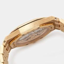 Audemars Piguet Blue 18k Rose Gold Royal Oak "Jumbo" Extra-Thin 15202OR.OO.1240OR.01 Men's Wristwatch 39 mm 