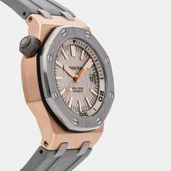 Audemars Piguet Grey 18k Rose Gold Royal Oak Offshore 15711OI.OO.A006CA.01 Automatic Men's Wristwatch 42 mm