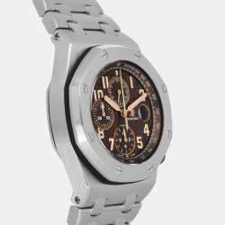 Audemars Piguet Brown Stainless Steel Royal Oak Offshore 26470ST.OO.A820CR.01 Automatic Men's Wristwatch 42 mm