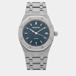 Audemars Piguet Blue Stainless Steel Royal Oak 14790ST.OO.0789ST.01 Automatic Men's Wristwatch 36 mm