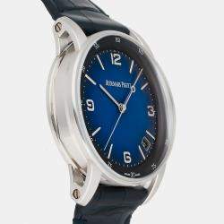 Audemars Piguet Blue 18k White Gold Code 11.59 15210BC.OO.A321CR.99 Automatic Men's Wristwatch 41 mm