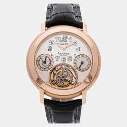 Audemars Piguet Silver 18k Rose Gold Jules Automatic Men's Wristwatch 40 mm