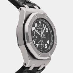 Audemars Piguet Black Stainless Steel Royal Oak 26020ST.OO.D101CR.01 Automatic Men's Wristwatch 42 mm