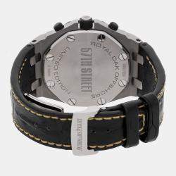 Audemars Piguet Black Stainless Steel Royal Oak Offshore 26298SK.OO.D101CR.01 Automatic Men's Wristwatch 42 mm