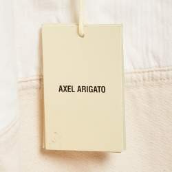Axel Arigato Pale Beige Grate Embossed Cotton Twill Jacket M