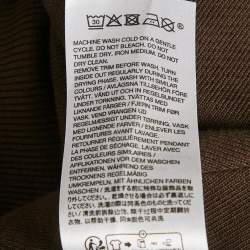 Pre Owned Axel Arigato Brown Cotton Card Holder Detail Hoodie S