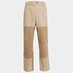 Pre Owned Axel Arigato Beige Cotton Ink Trousers M