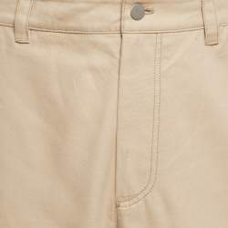 Pre Owned Axel Arigato Beige Cotton Ink Trousers M