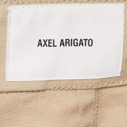 Pre Owned Axel Arigato Beige Cotton Ink Trousers M