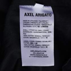Axel Arigato Black Cotton Metric Anorak Hoodie M