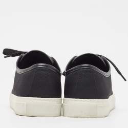 Axel Arigato Black Leather and Canvas Low Top Sneakers Size 42