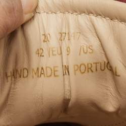 Pre Owned Axel Arigato Burgundy Leather Drunk Sneakers Size 42