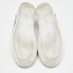 Pre Owned Axel Arigato Burgundy Leather Drunk Sneakers Size 42