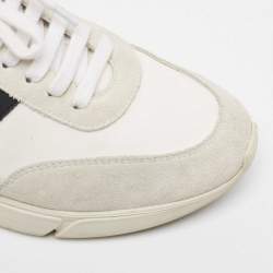 Axel Arigato Grey Canvas and Leather Low Top Sneakers Size 43