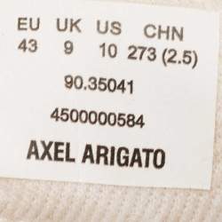 Axel Arigato Grey Canvas and Leather Low Top Sneakers Size 43