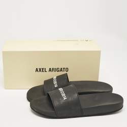 Axel Arigato Black Rubber Pool Slides Size 44